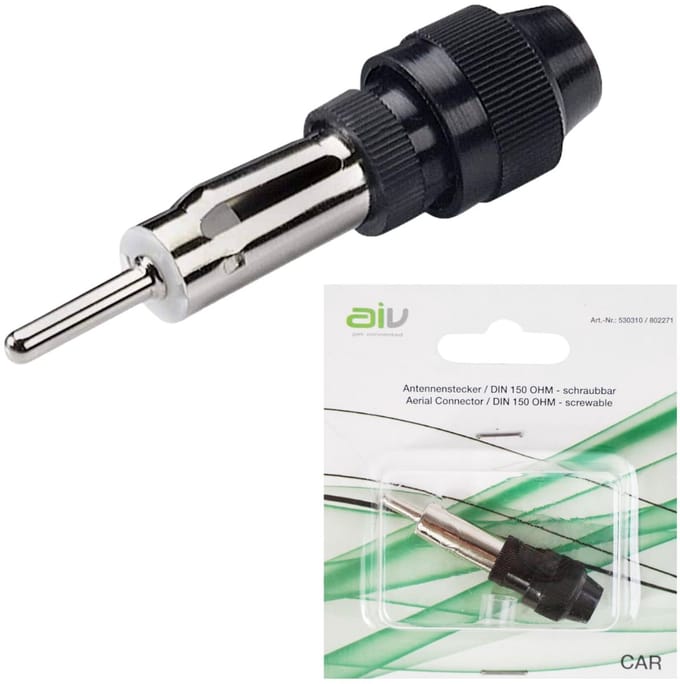 Antenneconnector DIN 150 Ohm schroefbaar