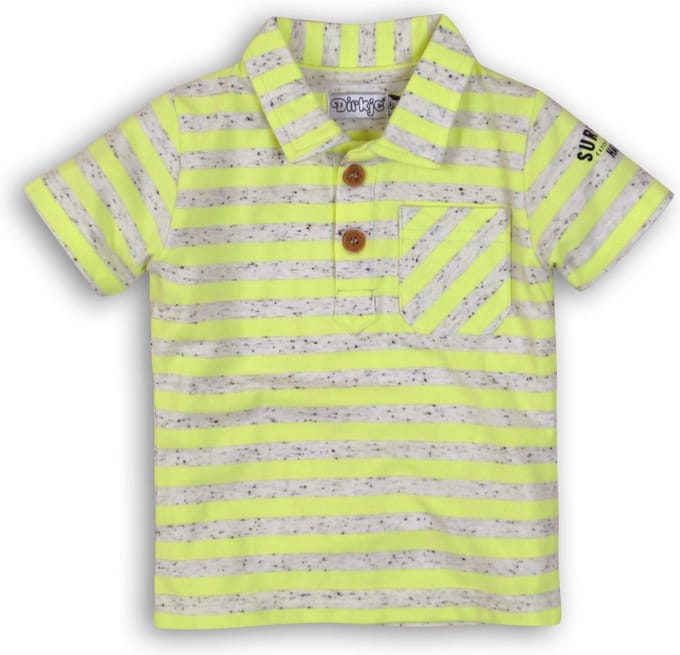 Dirkje Polo Neon Yellow Maat 74