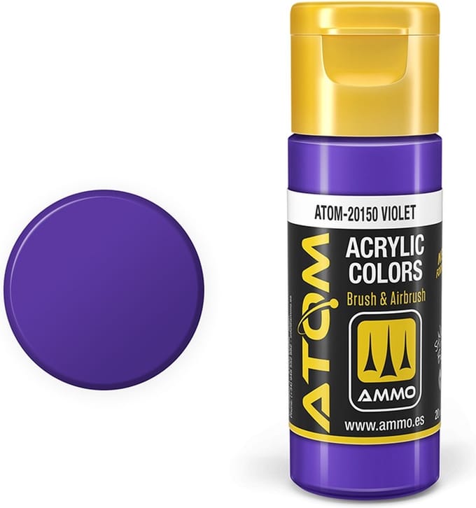 AMMO by Mig Jimenez Hobbyverf Acrylverf - MIG 20150 ATOM - Violet - Acryl - 20ml Verf flesje - 20 ml