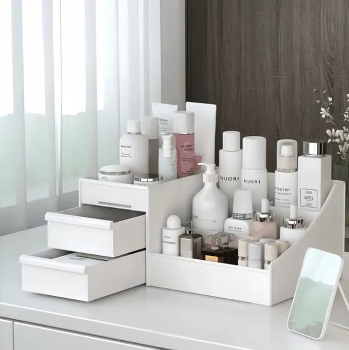 Dutchers® Make up organizer - Opbergdoos - Skincare organizer - Make up koffer - Wit