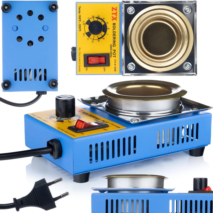 Rosfix Soldeerbad 21-B - Elektronische Temperatuurregeling - 160W, 100–550°C, Ø50mm