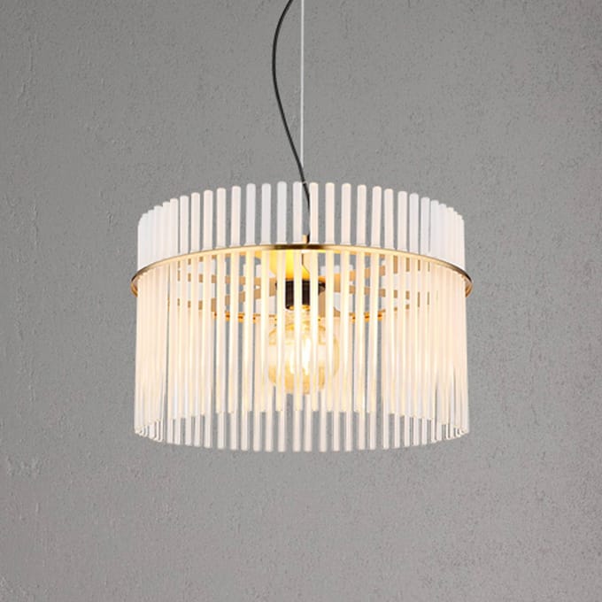 Hanglamp - goud - GORLEY - glas - Ø 40cm - E27 - 15698HM - Globo