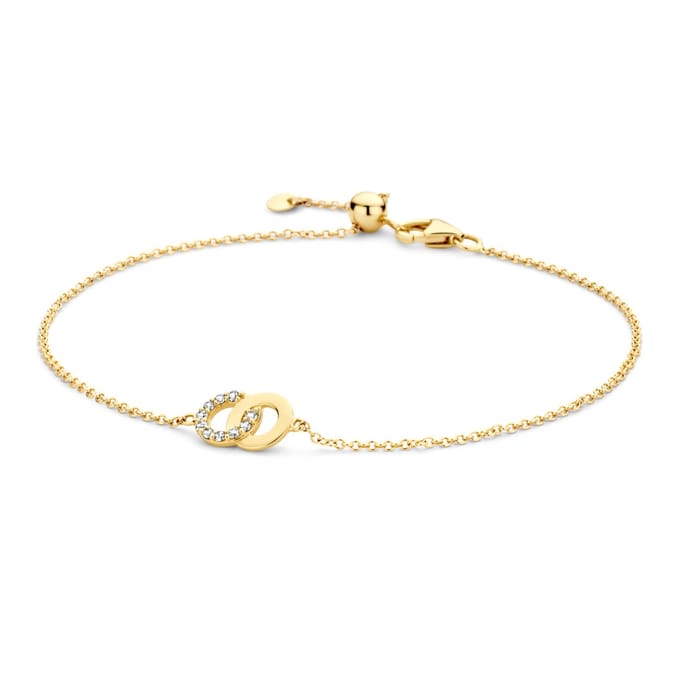 Blush 2223YZI - Dames - 14 karaat goud - Armband - Goud - 18 CM