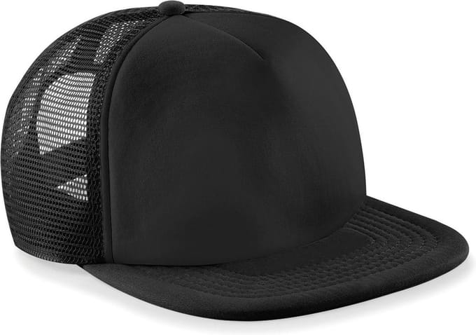 Beechfield Vintage Snapback Trucker Zwart