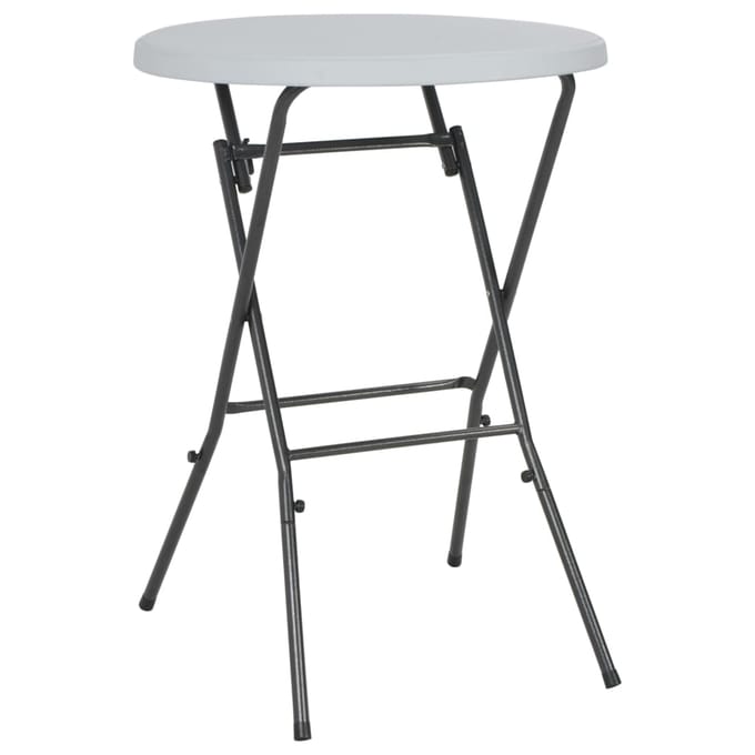 vidaXL - Bartafel - inklapbaar - 80x110 - cm - HDPE - wit