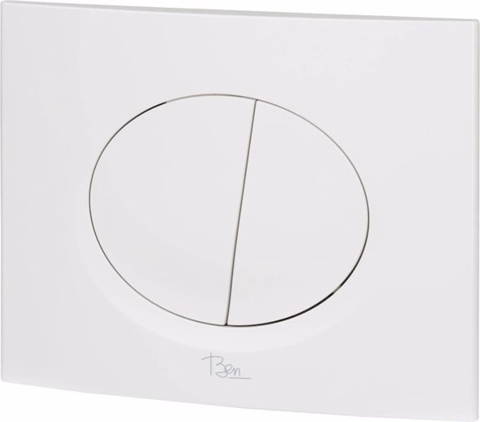 Ben Pro Flush Bedieningspaneel - voor Ben BPF en BPSF Inbouwreservoir - Glans Wit - Drukplaat