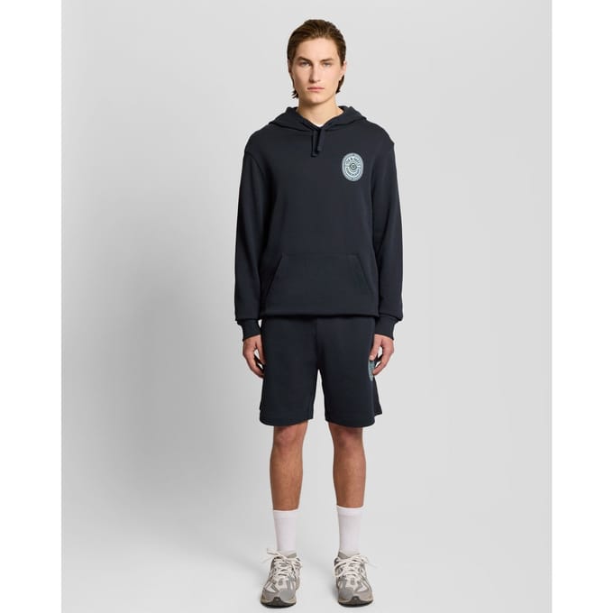 Grafische Badge Katoenen Sweatshorts