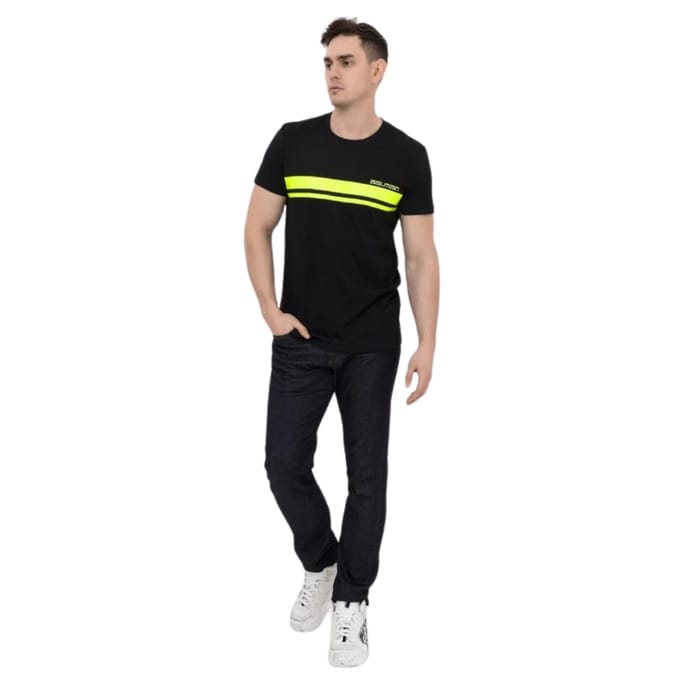 Balmain Neon Logo Zwart T-shirt