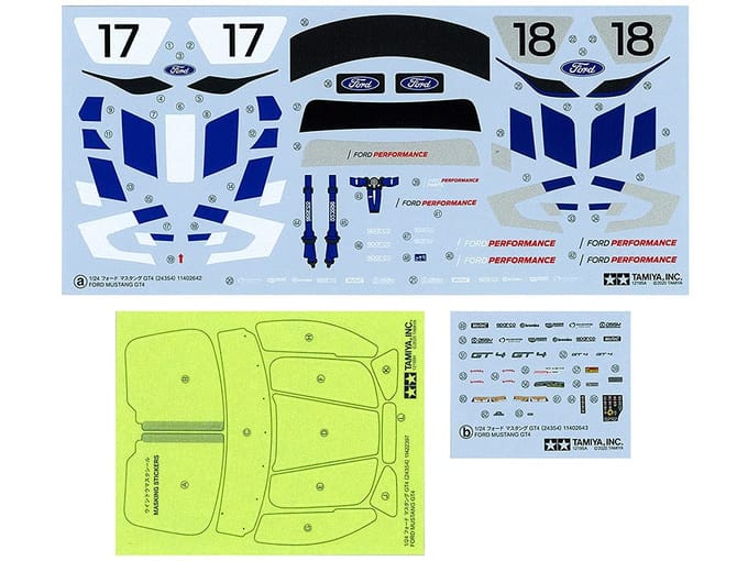 Tamiya Modelbouwpakket Auto - 24354 Ford Mustang GT4 Plastic - 1:24 - Modelbouw
