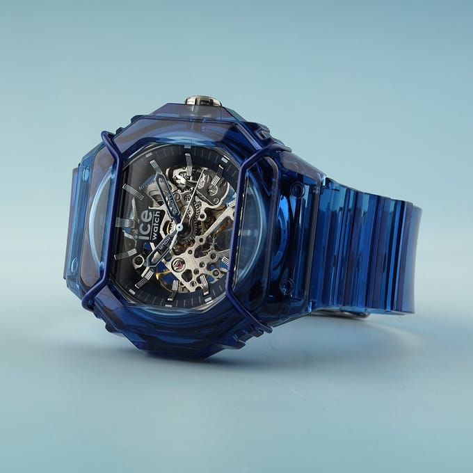 Ice Watch BEWATCH 2 - Blue skeleton 025685 Horloge - Siliconen - Blauw - Ø 48 mm