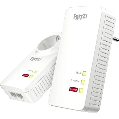 FRITZ!Powerline 1260 WLAN Set Powerline WiFi netwerkkit 20002795 1200 MBit/s