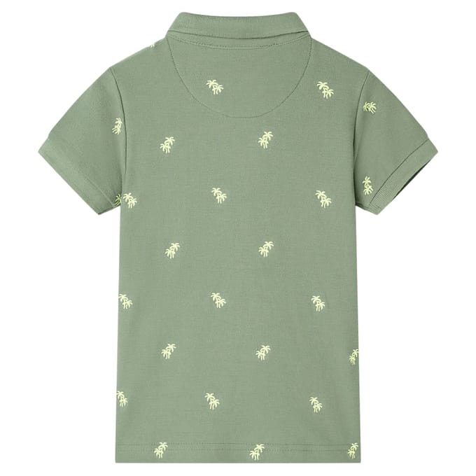 vidaXL Kinderpoloshirt 104 kakikleurig