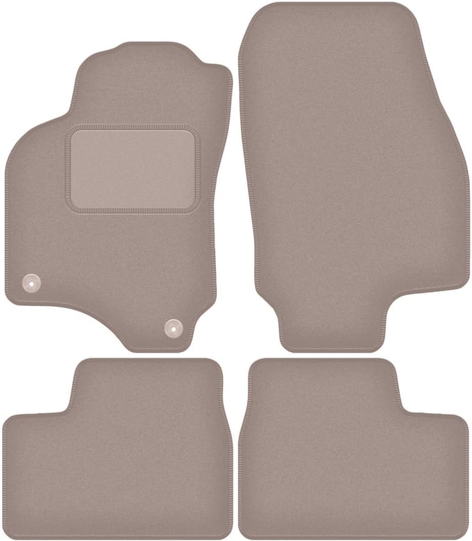 Beige veloursmatten voor: Opel Astra G cabrio, coupé, bertone (1998-2009)