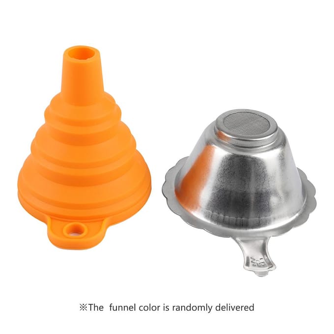Accessoires d'imprimante 3D pièces entonnoir pliable en Silicone entonnoir pliable en résine d'acier inoxydable orange