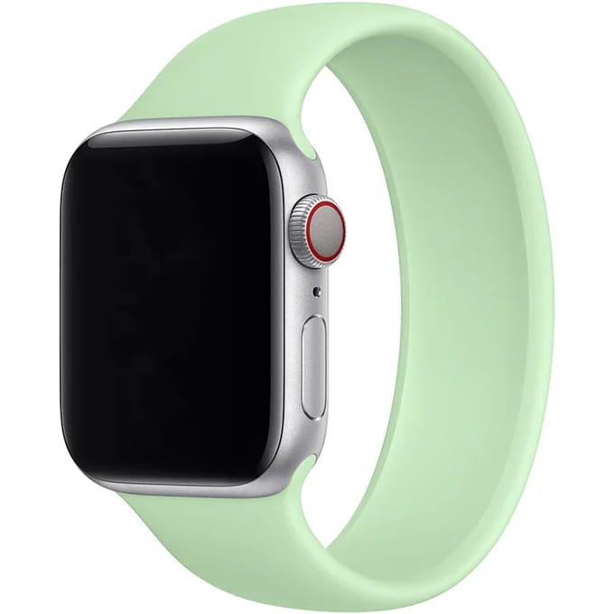 2+1 | Apple Watch Bandje - Siliconen - Solo Loop - Pistache