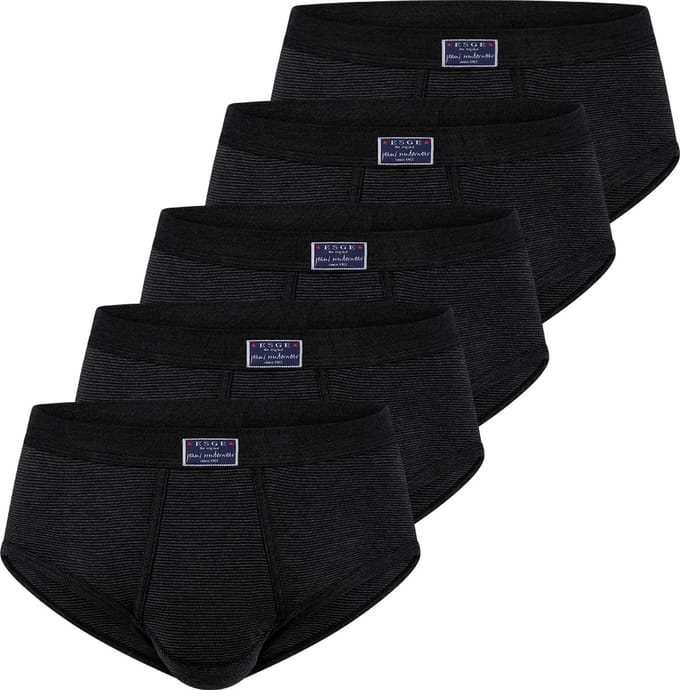 ESGE Heren Slip met voorsluiting 5 pack- Fijnrib Jeans