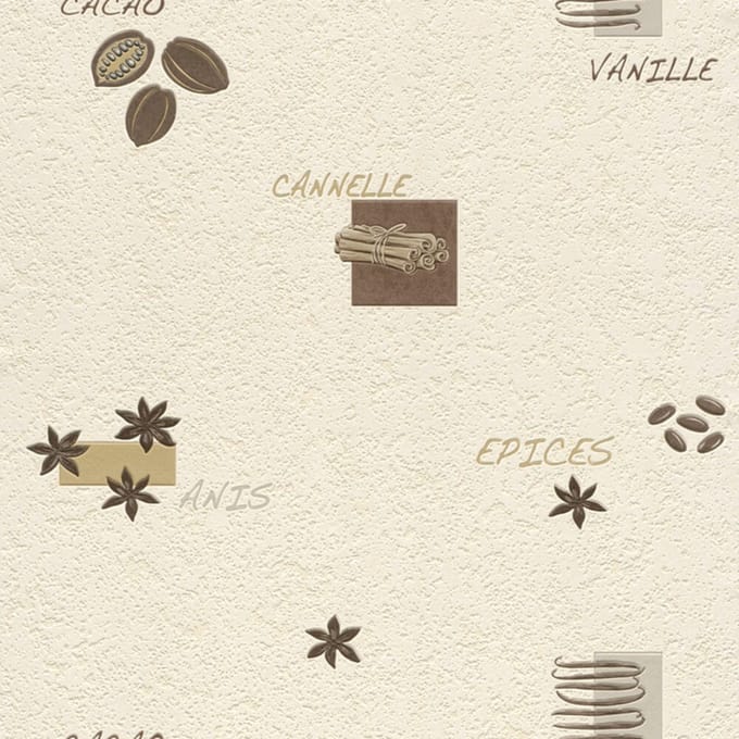 KEUKEN BEHANG MET KOFFIEPRINT 826906