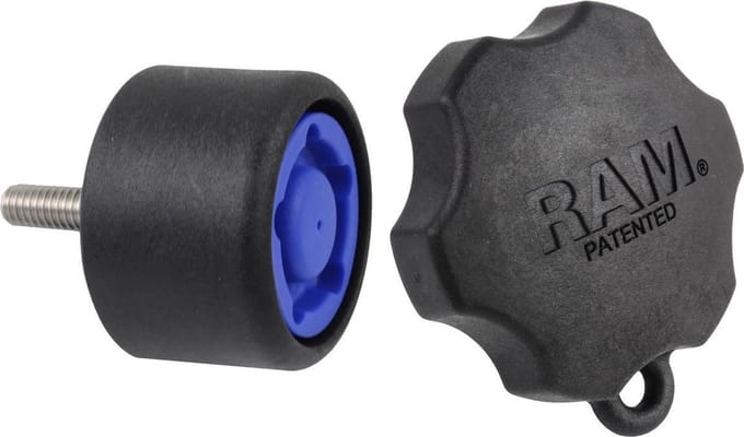 Pin-Lock™ Beveiligde draaiknop voor D-klemarmen