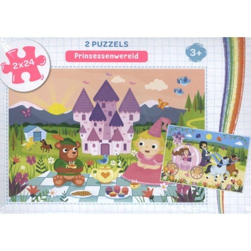 Rebo Productions Legpuzzels Prinsessenwereld Junior 48 Stukjes