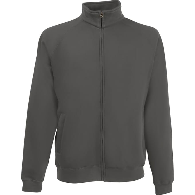 Fruit Of The Loom Heren Premium 70/30 Sweatshirt Met Volledige Ritssluiting (Licht Graphite)