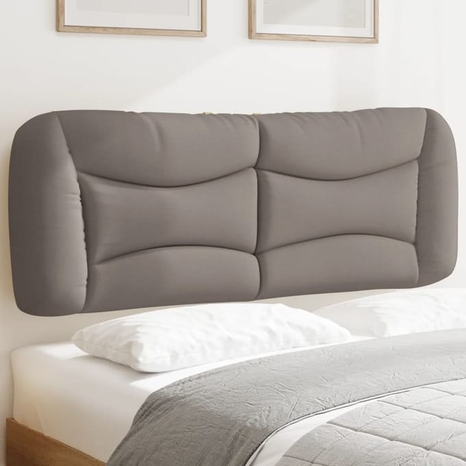 vidaXL - Hoofdbordkussen - "Hvar" - 140 - cm - stof - taupe