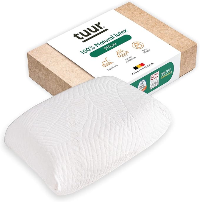Ergonomisch Kussen 40x60 cm - 100% Natuurlatex voor Nek- en Rugondersteuning