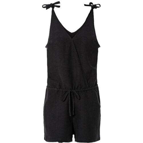 ESMARA Linnen dames jumpsuit (Zwart, 34)