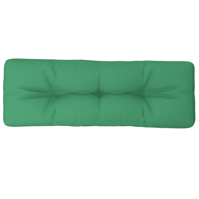 vidaXL - Palletkussen - 120x40x12 - cm - stof - groen