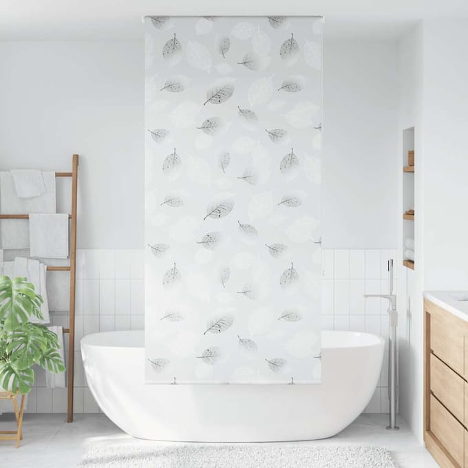 vidaXL - Doucherolgordijn - 100x240 - cm - stofbreedte - 96 - cm