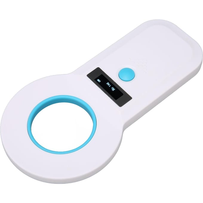Scanner de micropuce sans fil 2,4 G, connexion USB, affichage clair, stable, fiable, pratique white