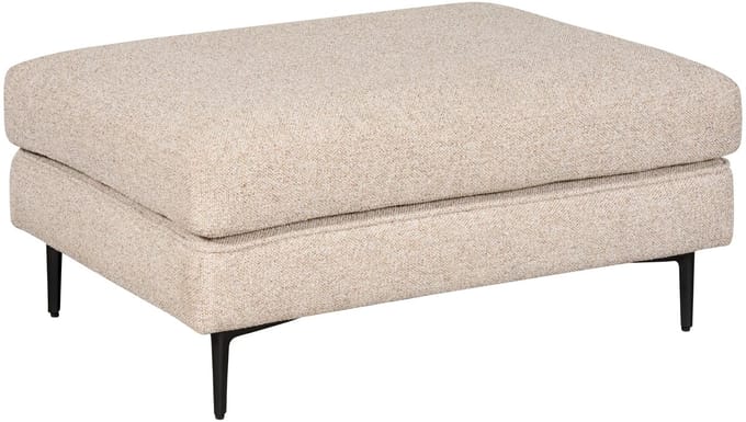 Hocker Source - Textiel / Metaal - Beige - 74 x 46 x 102 cm (BxHxD)