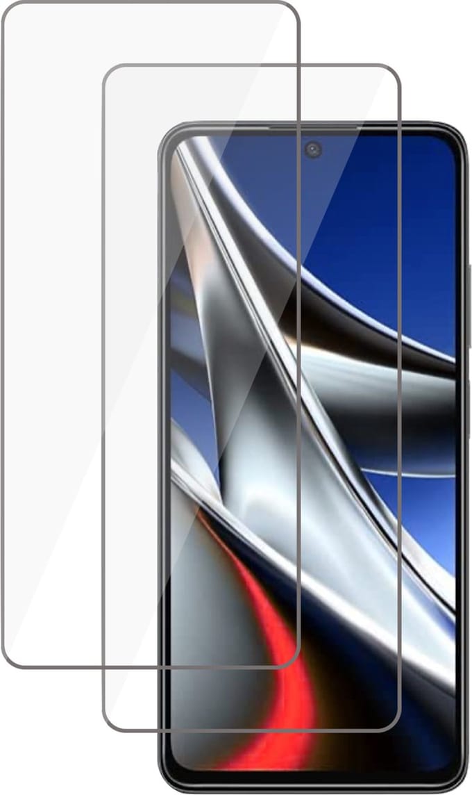Screenprotector geschikt voor Xiaomi Poco X4 Pro - Tempered Glass Screen Protector - 2 Stuks