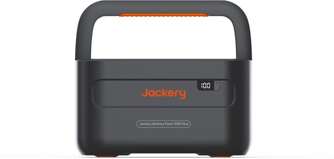 Jackery - Explorer 1000 Plus - Battery Pack V2 - 1.264 Wh - 2000 W - Portable Powerstation