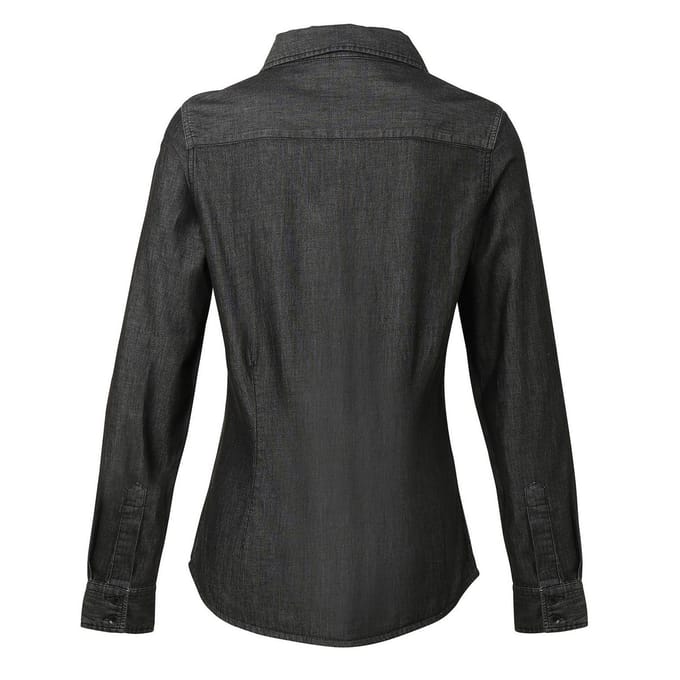 Premier Dames/Dames Stitch Shirt (Zwarte denim)