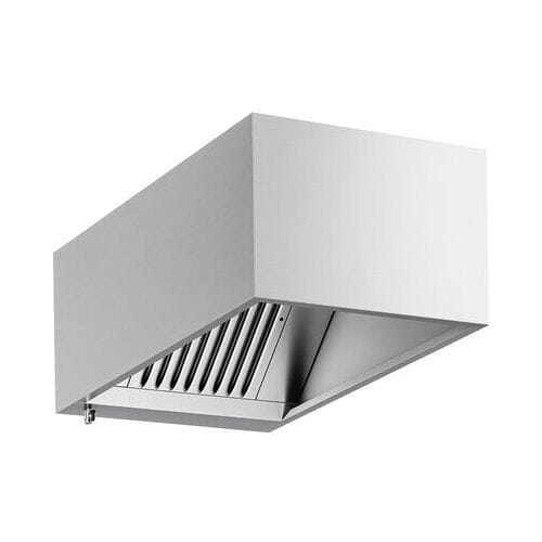 GGM Gastro Kastenhaube - 800mm - mit Filter & Lampe Zilver