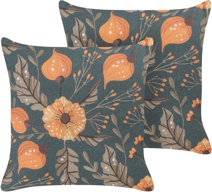 SOTOL - Sierkussen set van 2 - Donkergroen - 45 x 45 cm - Polyester