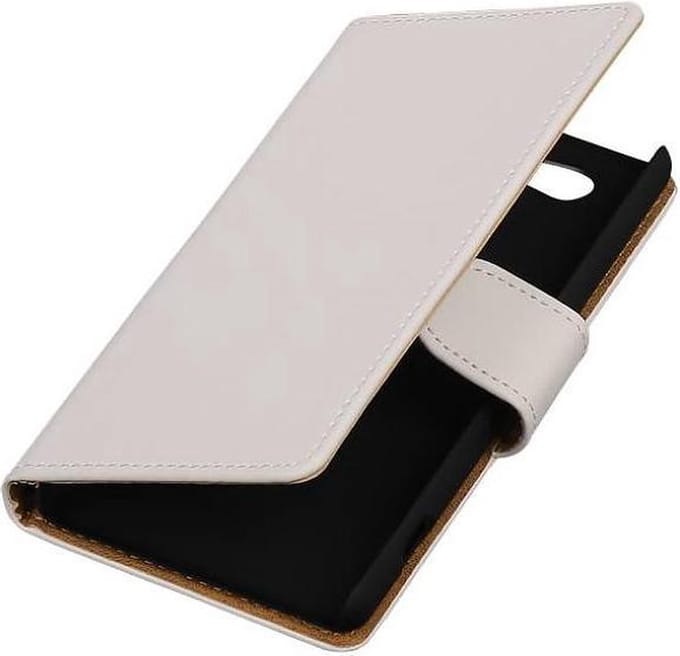 Bookstyle Wallet Case Hoesje Geschikt voor Sony Xperia Z4 Compact Wit