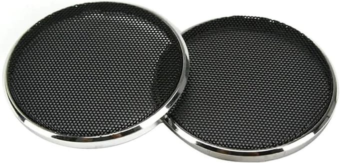 Luidspreker Grille - Speaker Cover - Autoluidspreker Bescherming - Universele Pasvorm - 2 Inch - Zilver Zwart