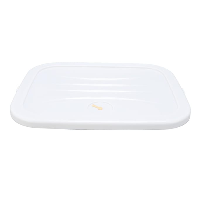 4 Laags Dumpling Opbergdoos met Deksel Dubbele Gesp Afdichting Stapelbare Voedselcontainer voor Keuken white