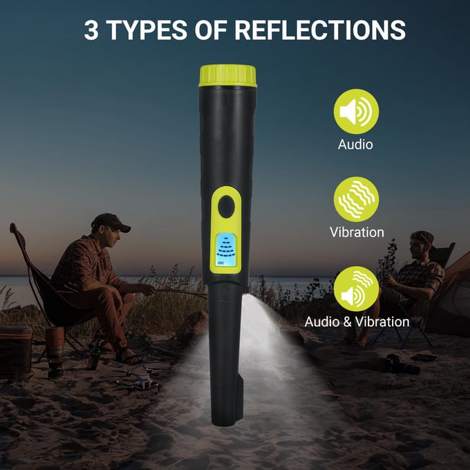 Metaaldetector Pinpointer voor Volwassenen & Kinderen IP68 Waterdicht 360 graden Detectie Handheld Pin Pointer zwart