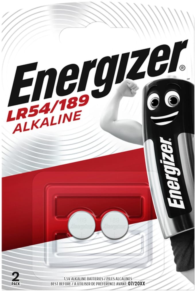 Energizer LR54 LR1130 AG10 76A Alkaline Batterijen Knoopcellen 20 Stuks