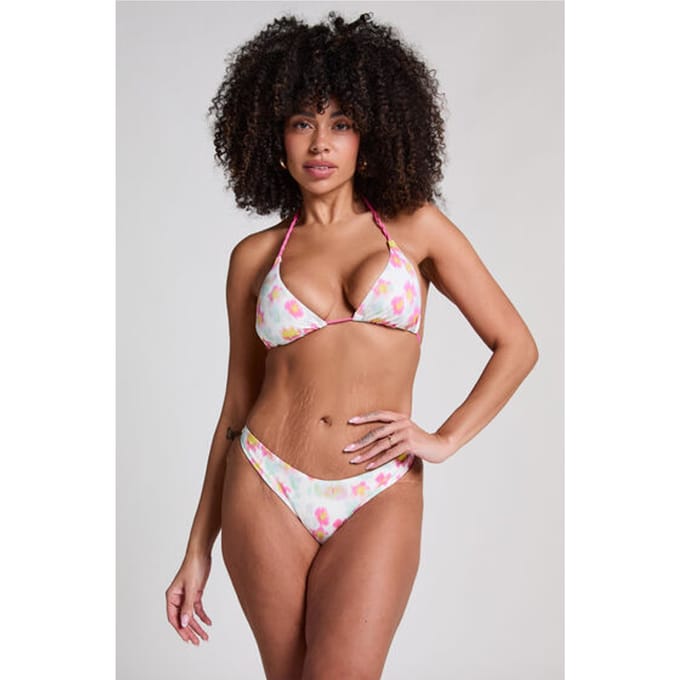 Hunkemöller Hoog uitgesneden Bikinibroekje Madeira Roze