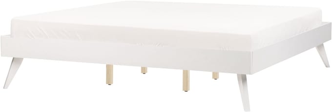 BERRIC - Tweepersoonsbed - Wit - 180 x 200 cm - MDF