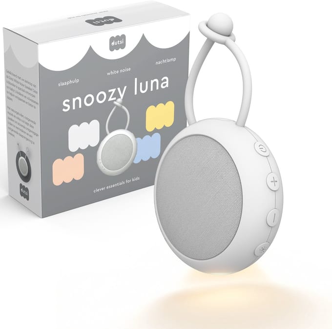 Dutsi - White Noise Machine Baby - Met Nachtlampje en Timer - Cloud White