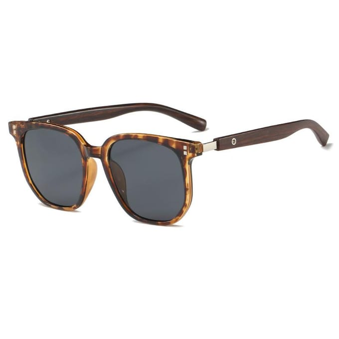 Lunettes de soleil rétro mode lunettes carrées lunettes de soleil Vintage femmes lunettes en bois