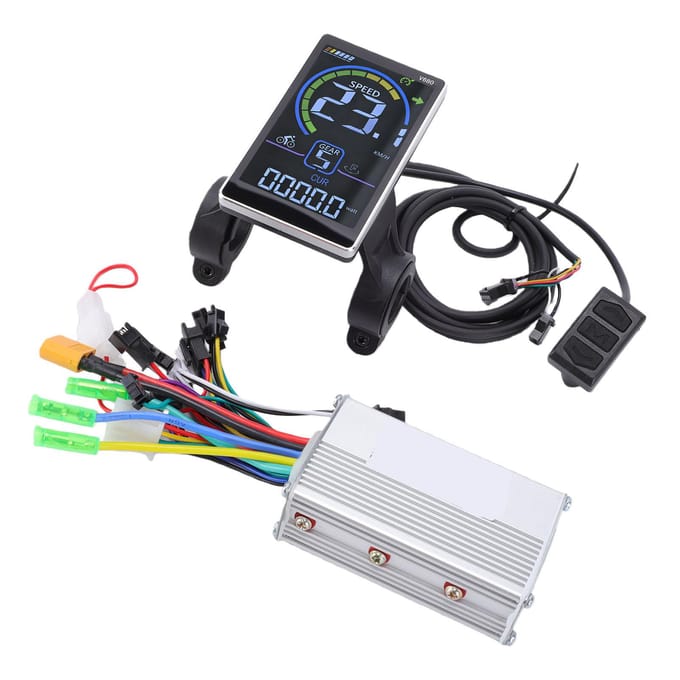Elektrische Fiets Controller Kit Aluminiumlegering 350W Borstelloze Controller met V680 M LCD Display Scherm voor Modificatie