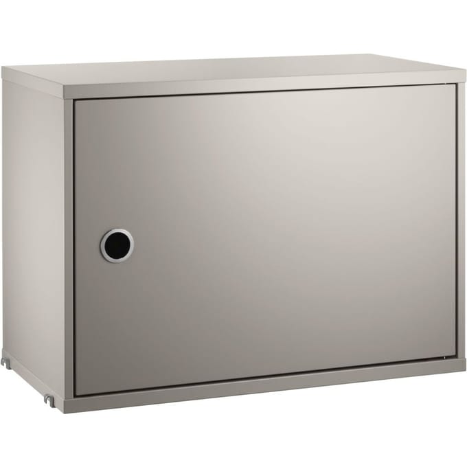String Furniture Kastelement met draaideur - beige