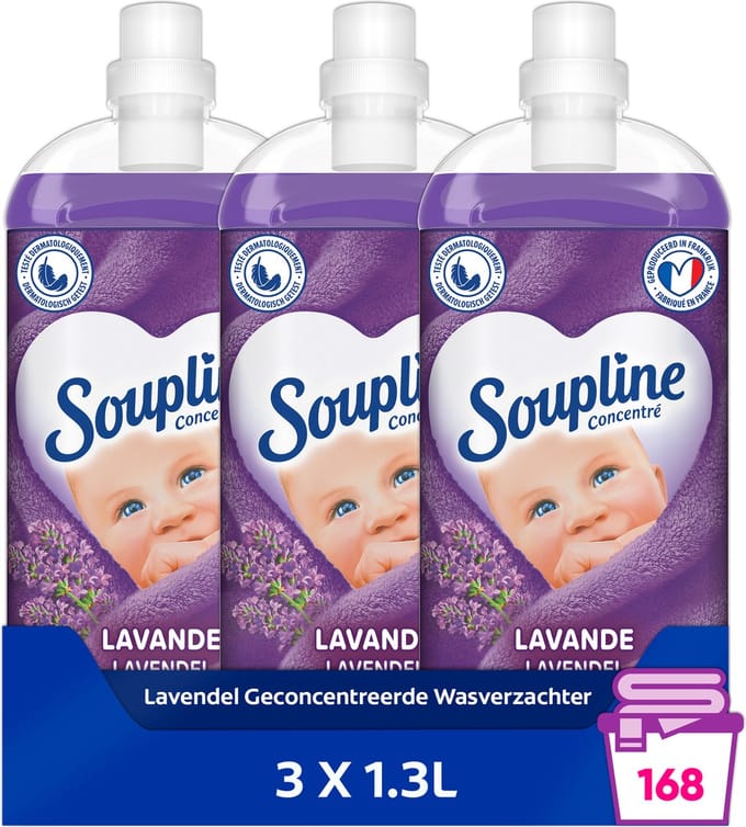 Soupline Lavendel Geconcentreerde Wasverzachter 3 x 1.3L