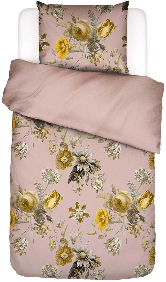 Essenza Florean Dekbedovertrek Biologisch Katoensatijn Blush pink - Eenpersoons – 140x200/220 cm
