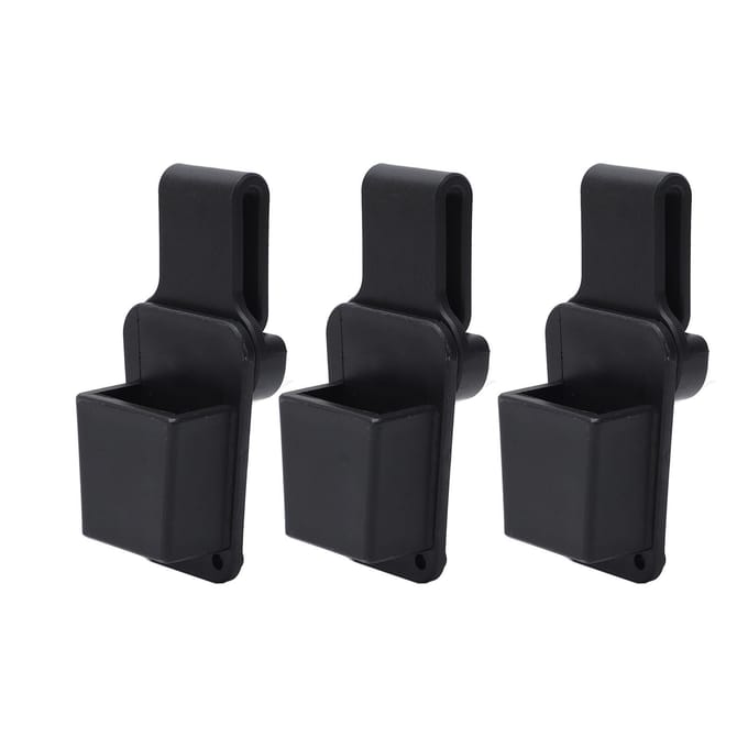 3 STKS Sleutelopbergriemhaak Multifunctioneel Draagbaar Roterend Gereedschapsriem Ophangrek black